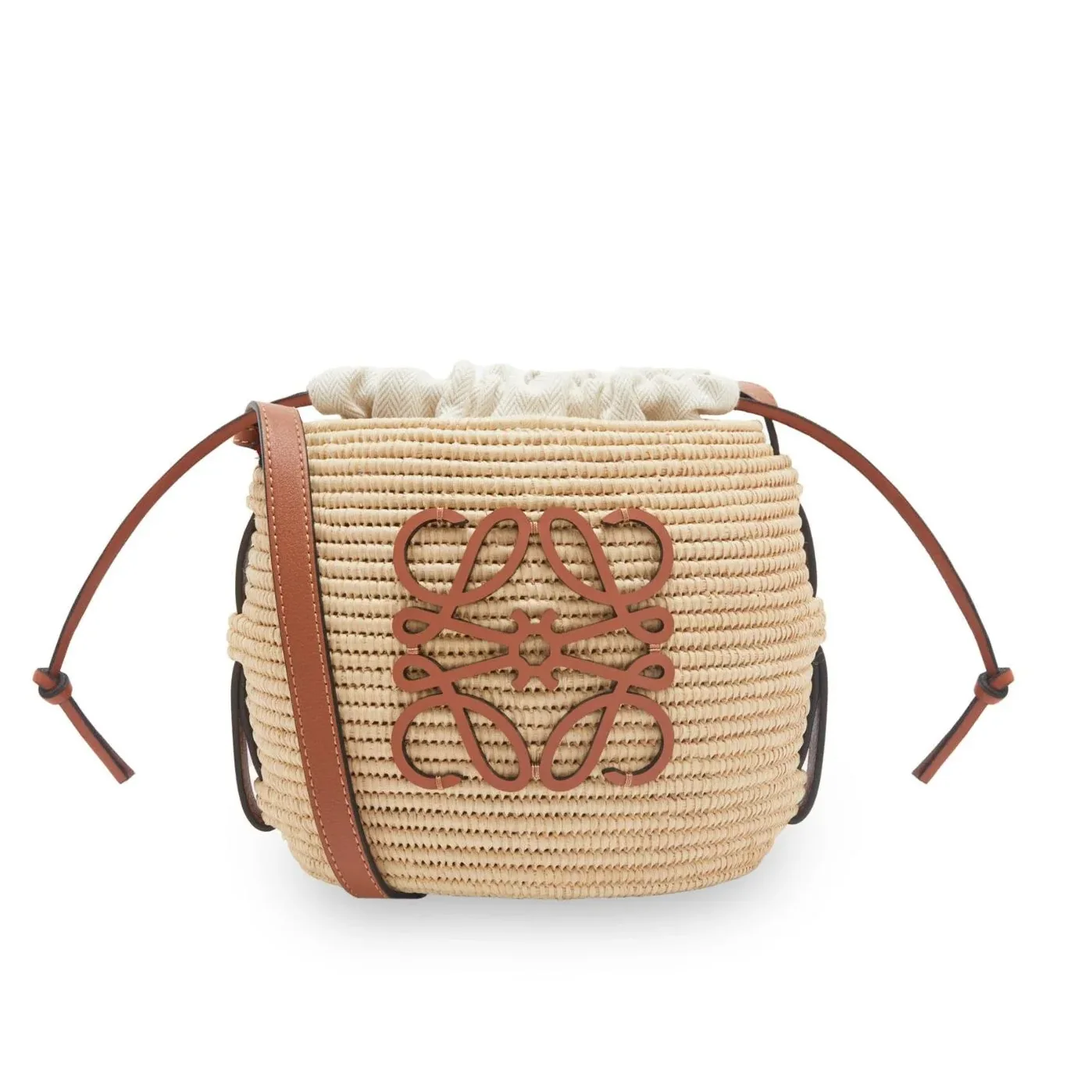 Loewe Beehive Basket Bag Beige/Brown / A223Z48X03 Loewe Beehive Basket Bag Beige/Brown / A223Z48X03