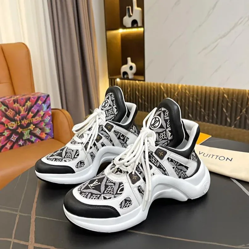 Louis Vuitton LV Archlight Sneaker Dark Brown for Women Louis Vuitton LV Archlight Sneaker Dark Brown for Women