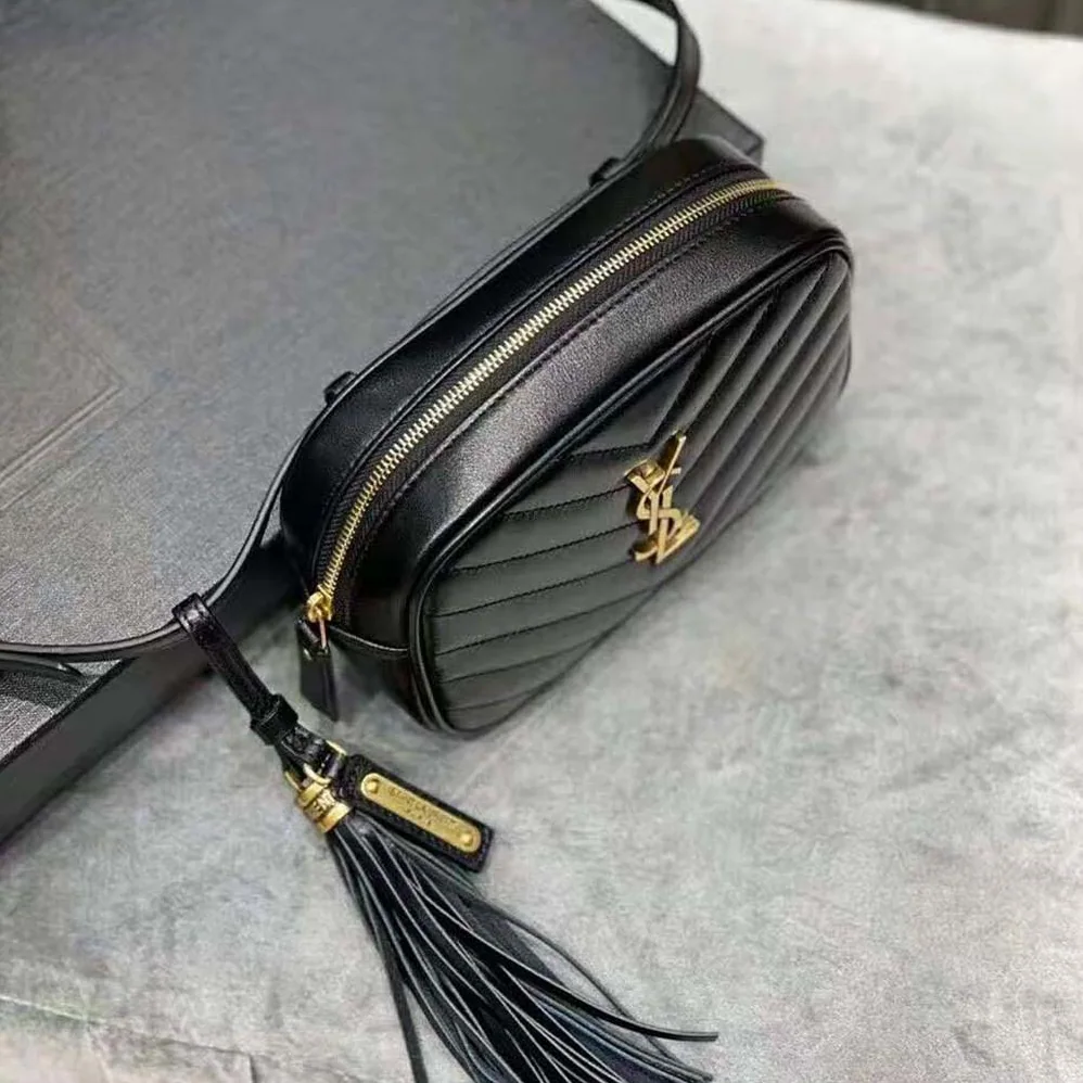 Saint Laurent YSL Lou Belt Bag in Matelasse Leather for Women in Black Saint Laurent YSL Lou Belt Bag in Matelasse Leather for Women in Black
