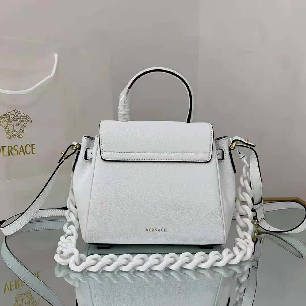 Versace La Medusa Small Handbag Crafted From Premium Leather for Women Versace La Medusa Small Handbag Crafted From Premium Leather for Women