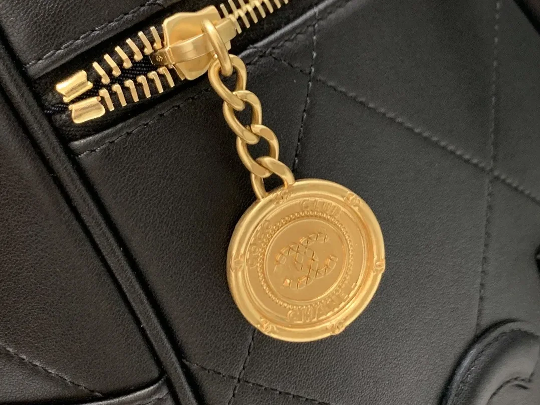 Chanel Maxi Bowling Bag Black / Chanel Maxi Bowling Bag Black /