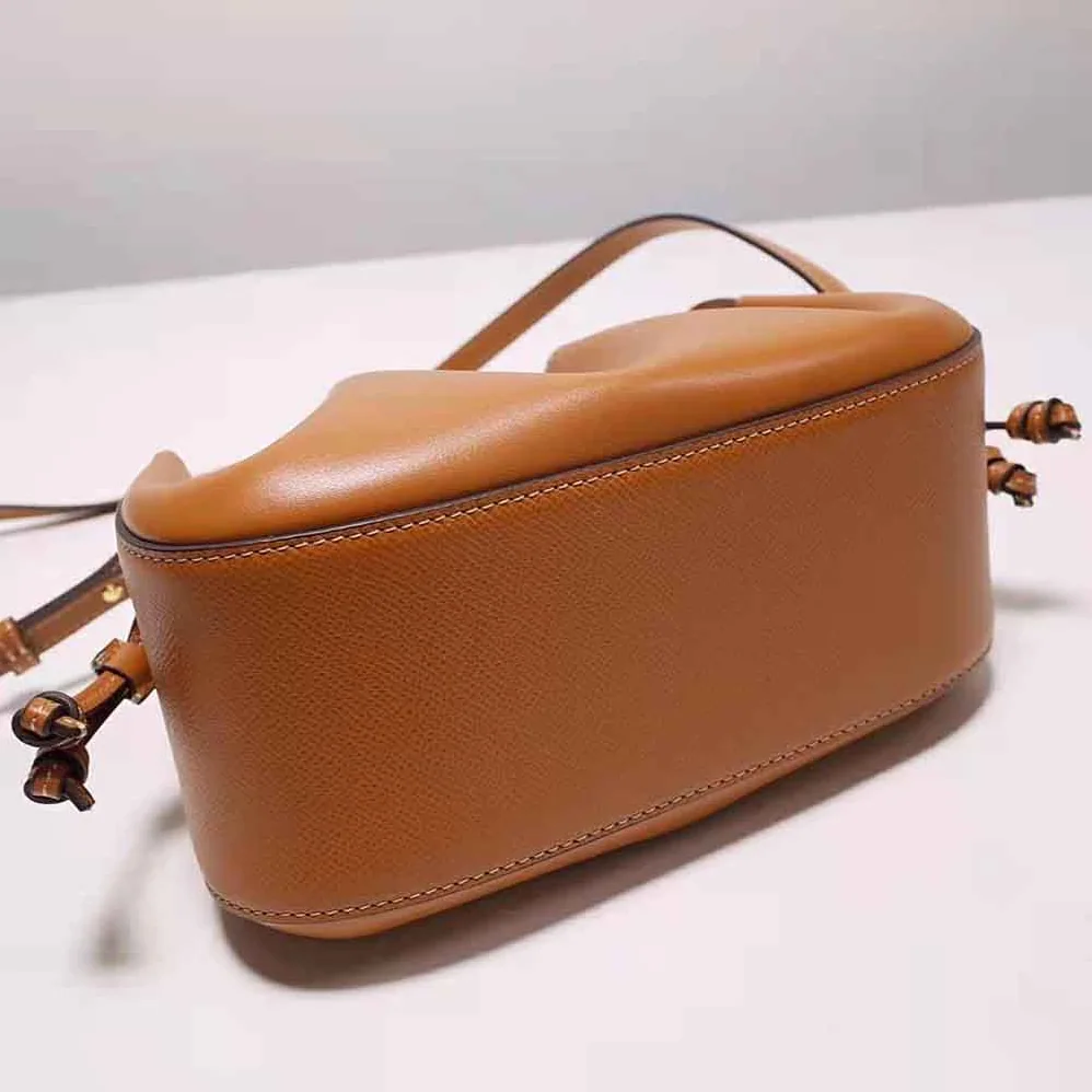 Fendi Pomodorino Brown Leather Mini for Women in Bag