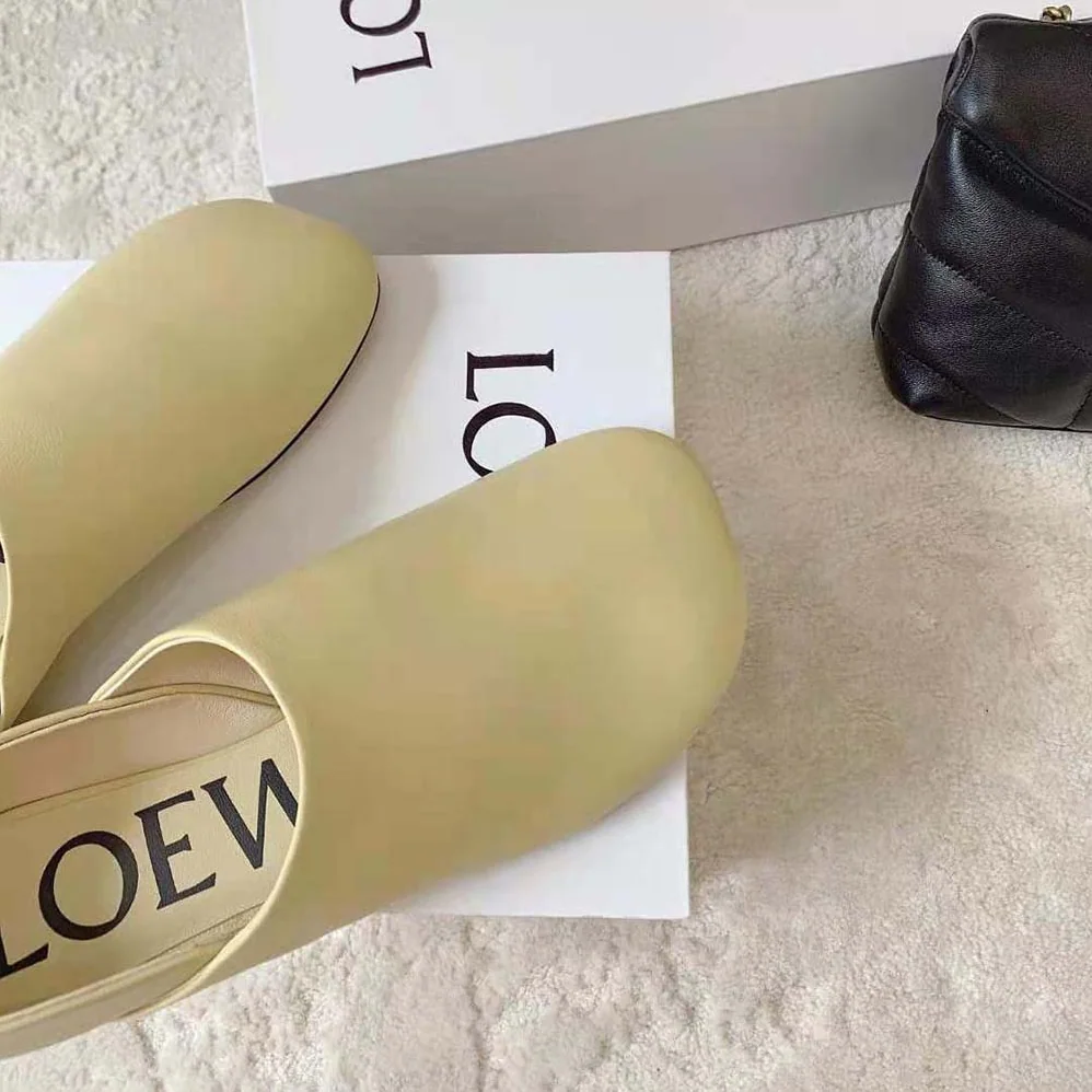Loewe Toy Slipper in Goatskin for Women in Yellow Loewe Toy Slipper in Goatskin for Women in Yellow