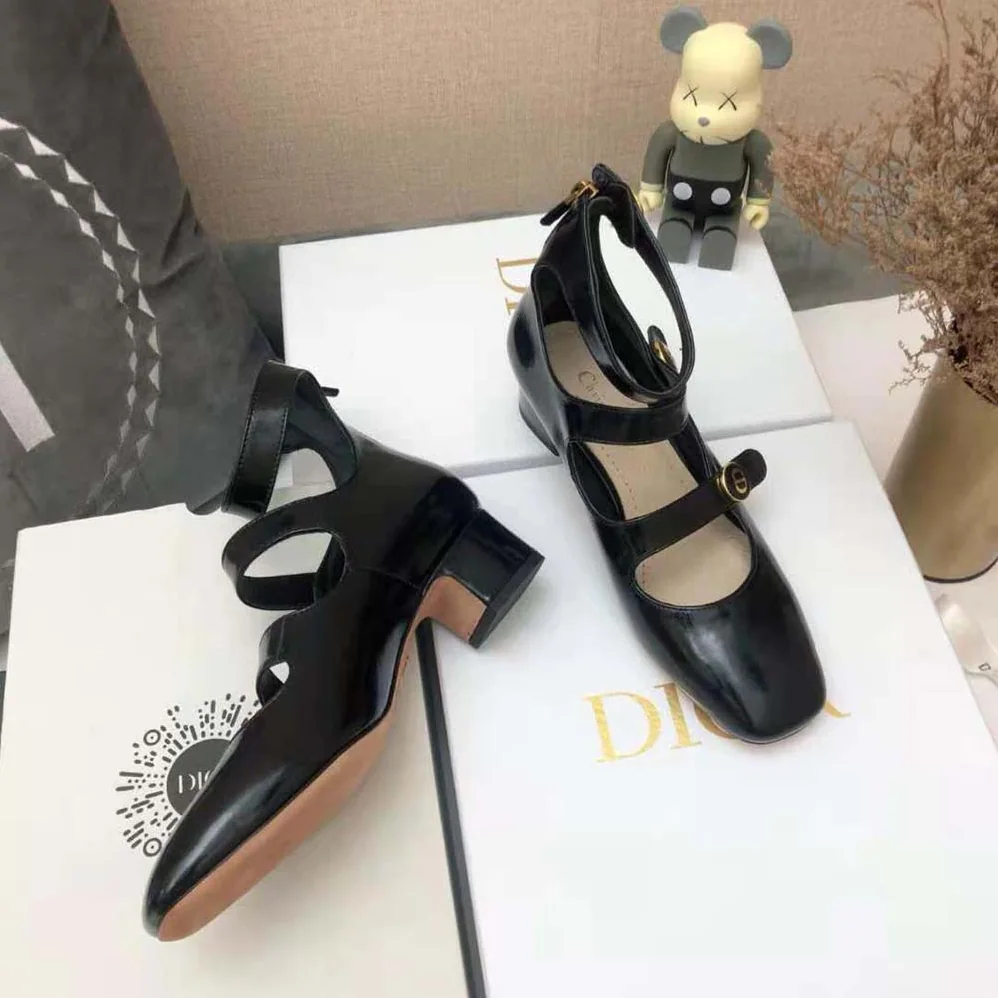 Dior D-Doll Pump Black Shiny Calfskin for Women Dior D-Doll Pump Black Shiny Calfskin for Women