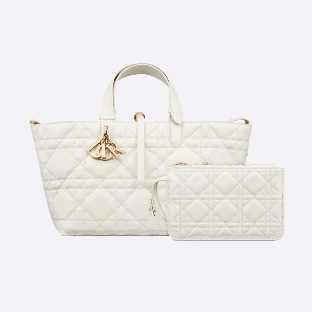Dior Medium Dior Toujours Bag Latte Macrocannage Calfskin for Women Dior Medium Dior Toujours Bag Latte Macrocannage Calfskin for Women