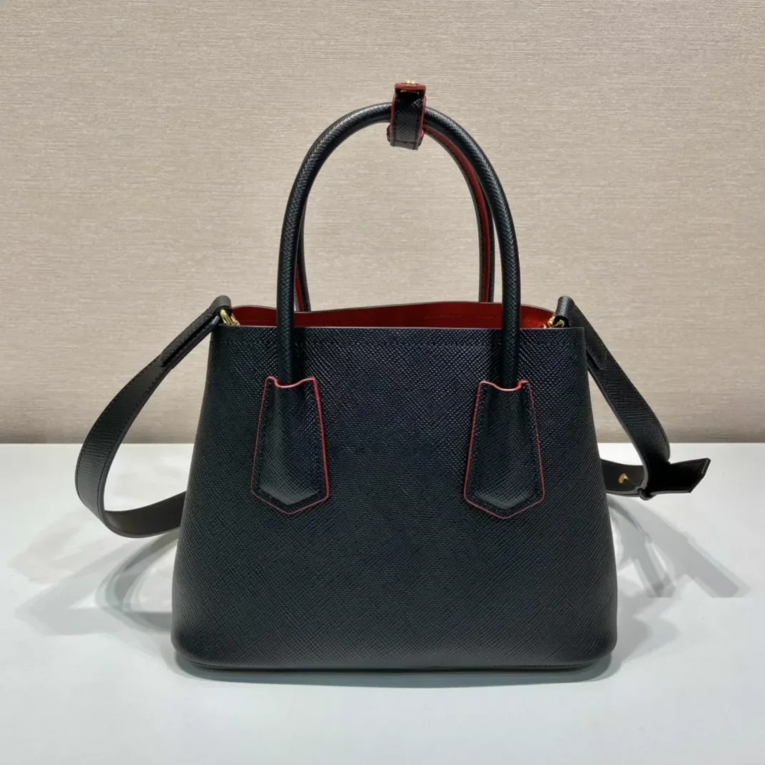 Prada Double Saffiano Mini Bag Black Prada Double Saffiano Mini Bag Black