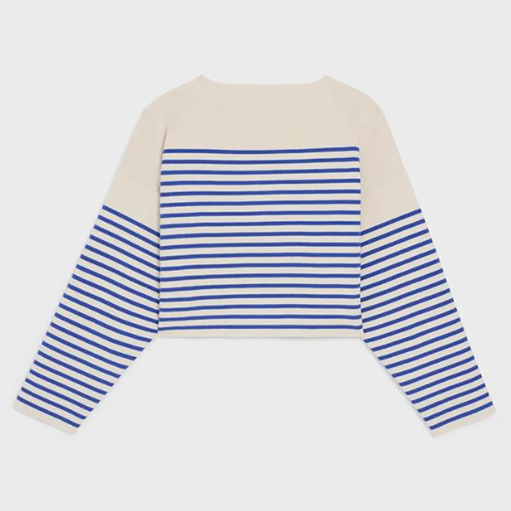 Celine Boxy Mariniere Sweater in Striped Cotton for Women Celine Boxy Mariniere Sweater in Striped Cotton for Women