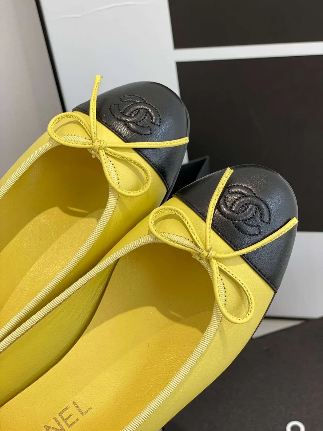 Chanel Ballet Flats Yellow Chanel Ballet Flats Yellow