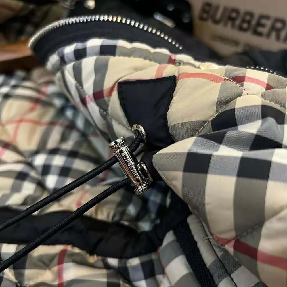 Burberry Diamond Quilted Nylon Jacket for Women in Black