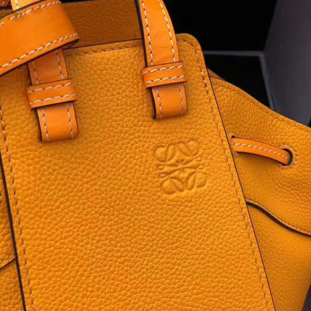 Loewe Hammock Dw Mini Bag in Nappa Calf for Women in Orange