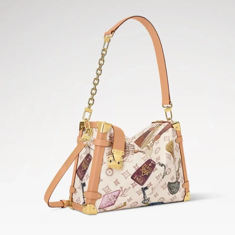 Louis Vuitton Side Trunk GM Shoulder Bag in Getaway Gold Hardware