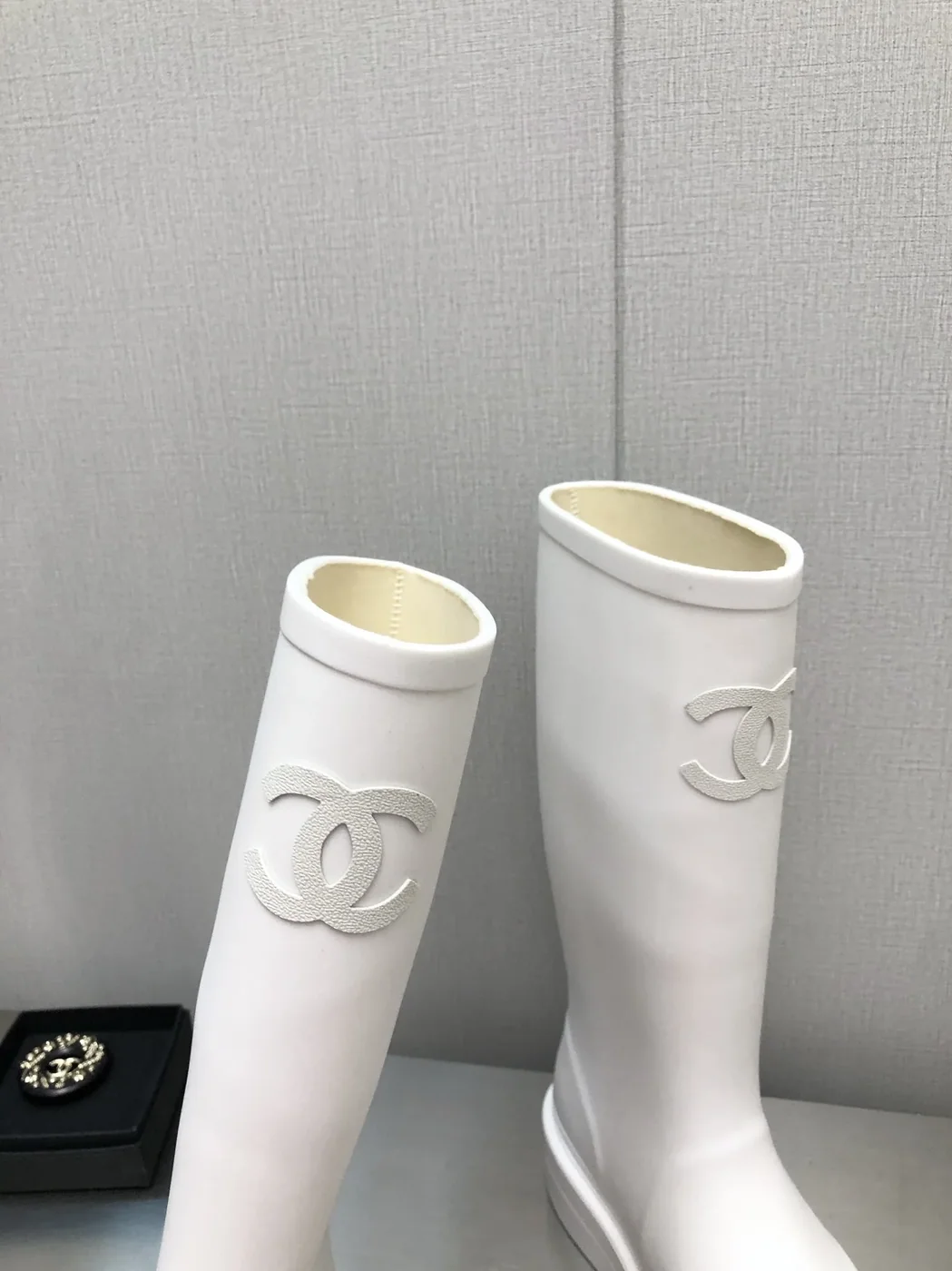 Chanel Hight Boots White for Women Chanel Hight Boots White for Women