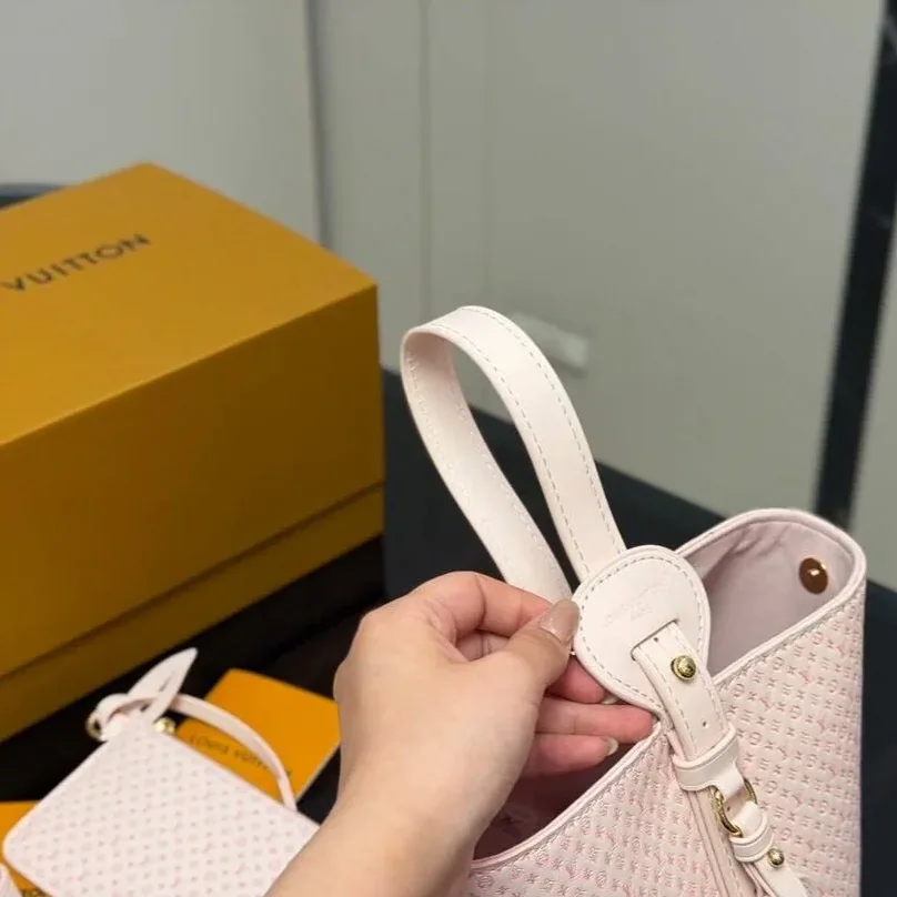 Louis Vuitton All In BB Bucket Shoulder Bag in Light Bliss Gold Hardware
