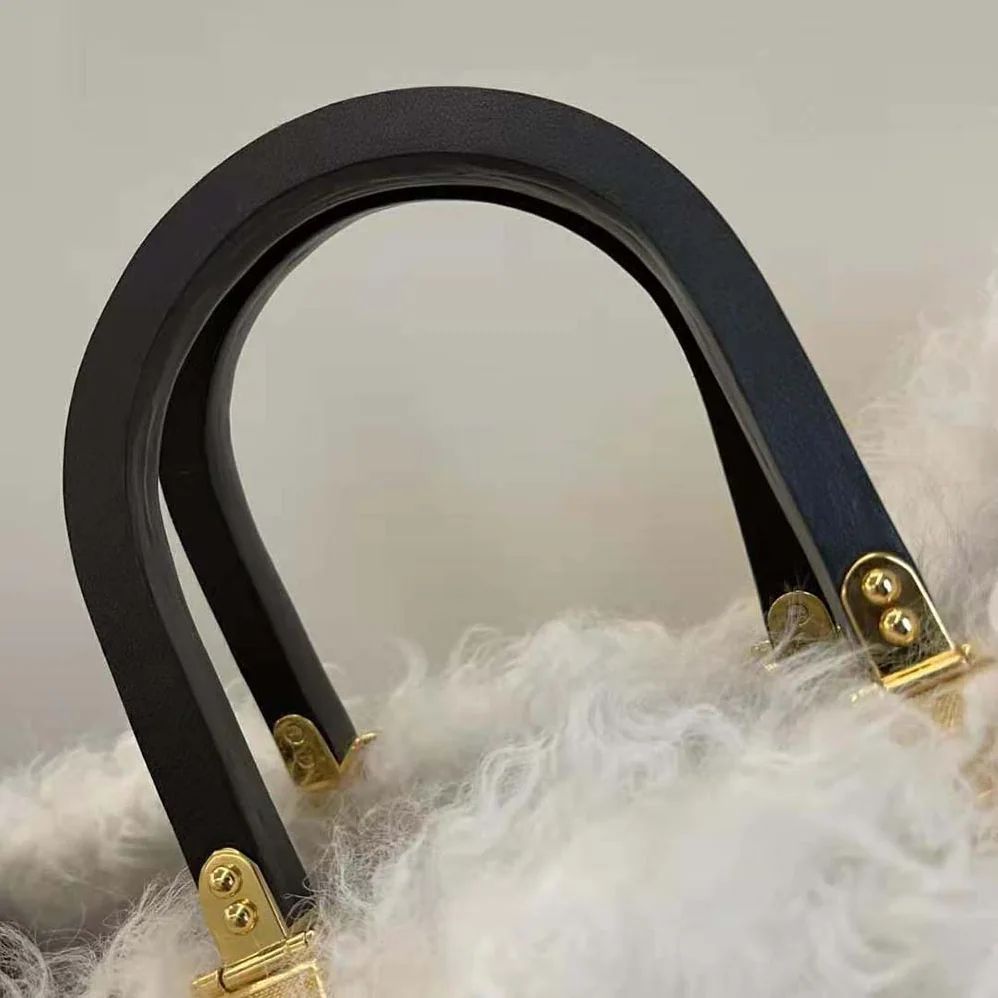 Fendi Sunshine Large White Mohair Shopper for Women Fendi Sunshine Large White Mohair Shopper for Women