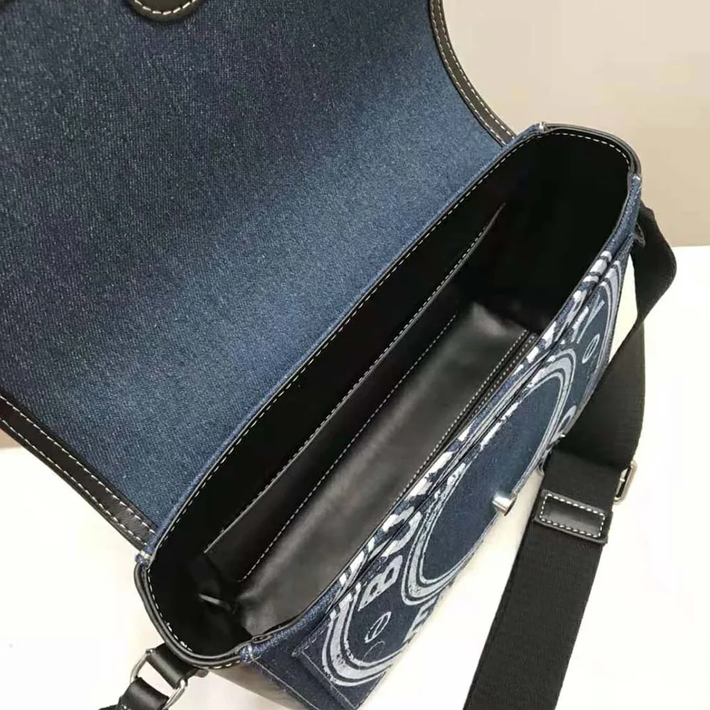 Burberry Logo Graphic Denim Note Crossbody Bag for Women