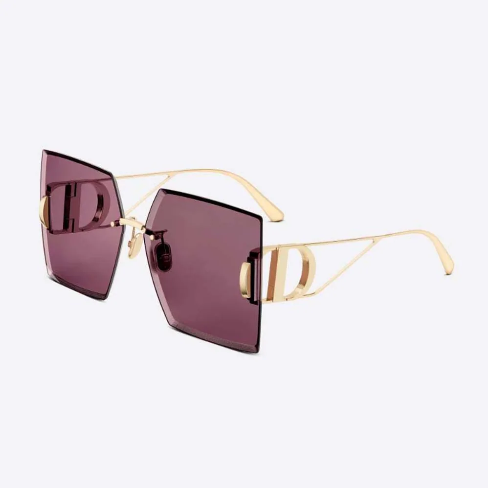 Dior 30Montaigne S7U Burgundy Square Sunglasses for Women