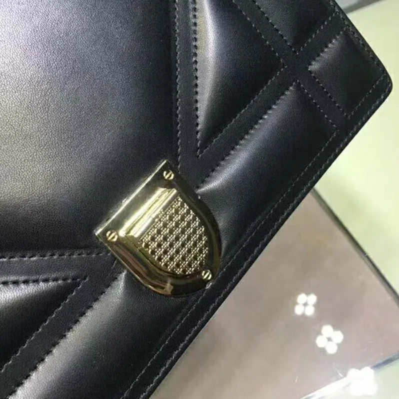 Dior Diorama Lambskin Bag for Women in Black