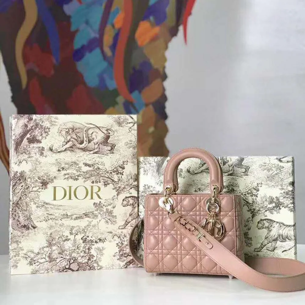 Dior MY ABCDIOR Lambskin Personalize Bag for Women in Pink