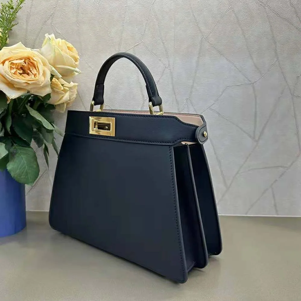 Fendi Peekaboo ISeeU Petite Black Padded Nappa Leather Bag for Women