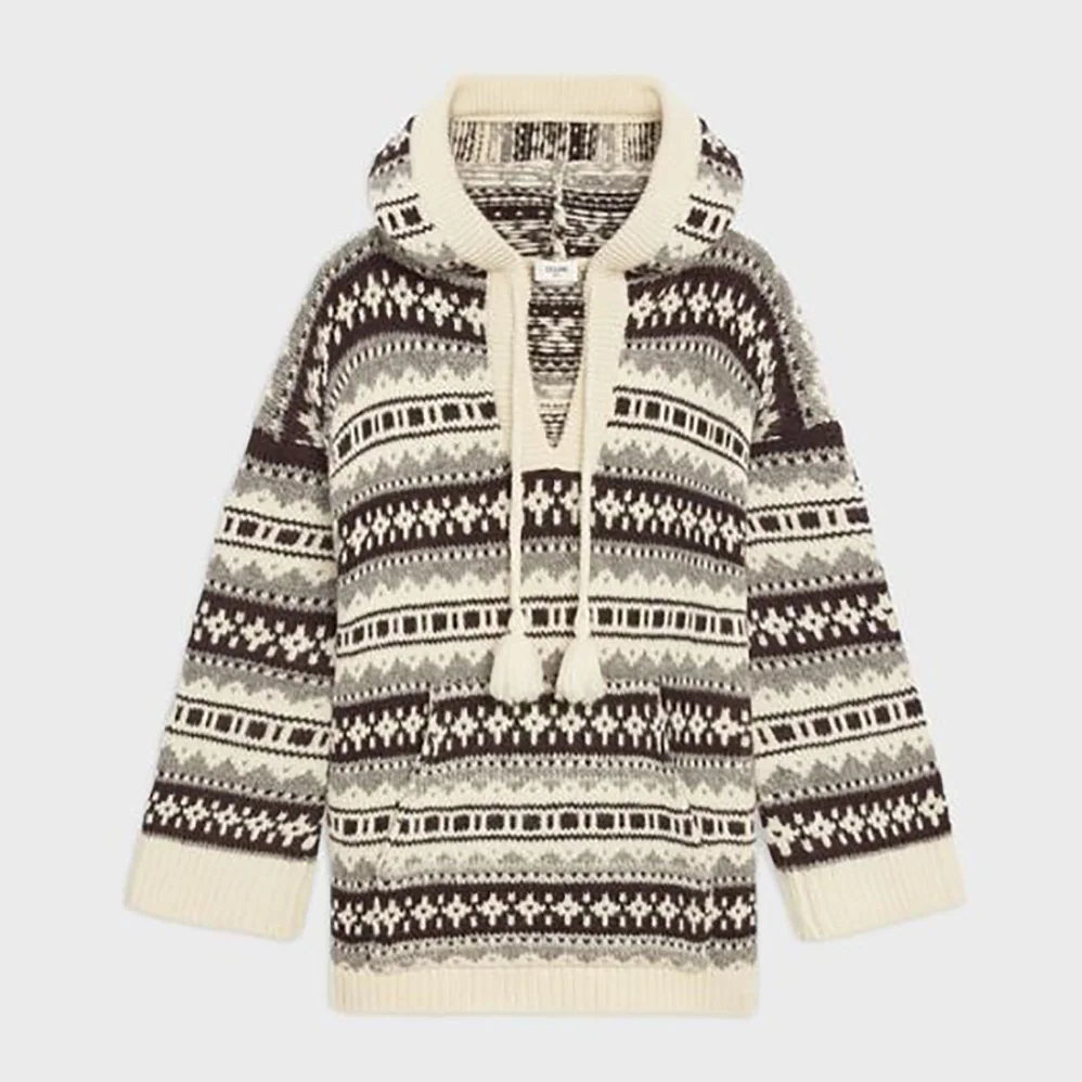 Celine Oversized Shetland Baja Pullover for Women Celine Oversized Shetland Baja Pullover for Women