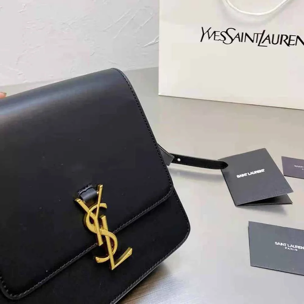 Saint Laurent YSL Kaia North/South Satchel in Vegetable for Women in Tanned Leather