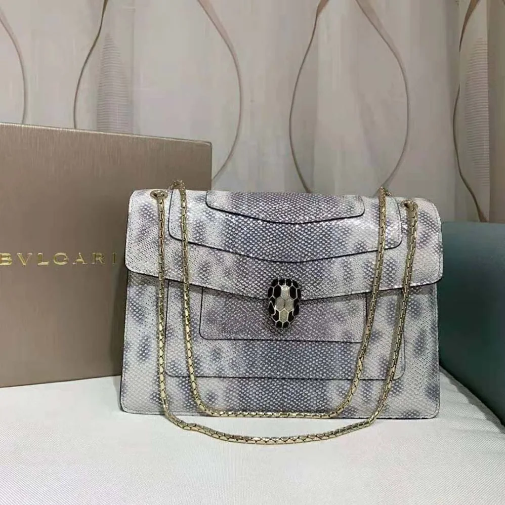 Bvlgari Serpenti Forever Shoulder Bag for Women in Silver Bvlgari Serpenti Forever Shoulder Bag for Women in Silver
