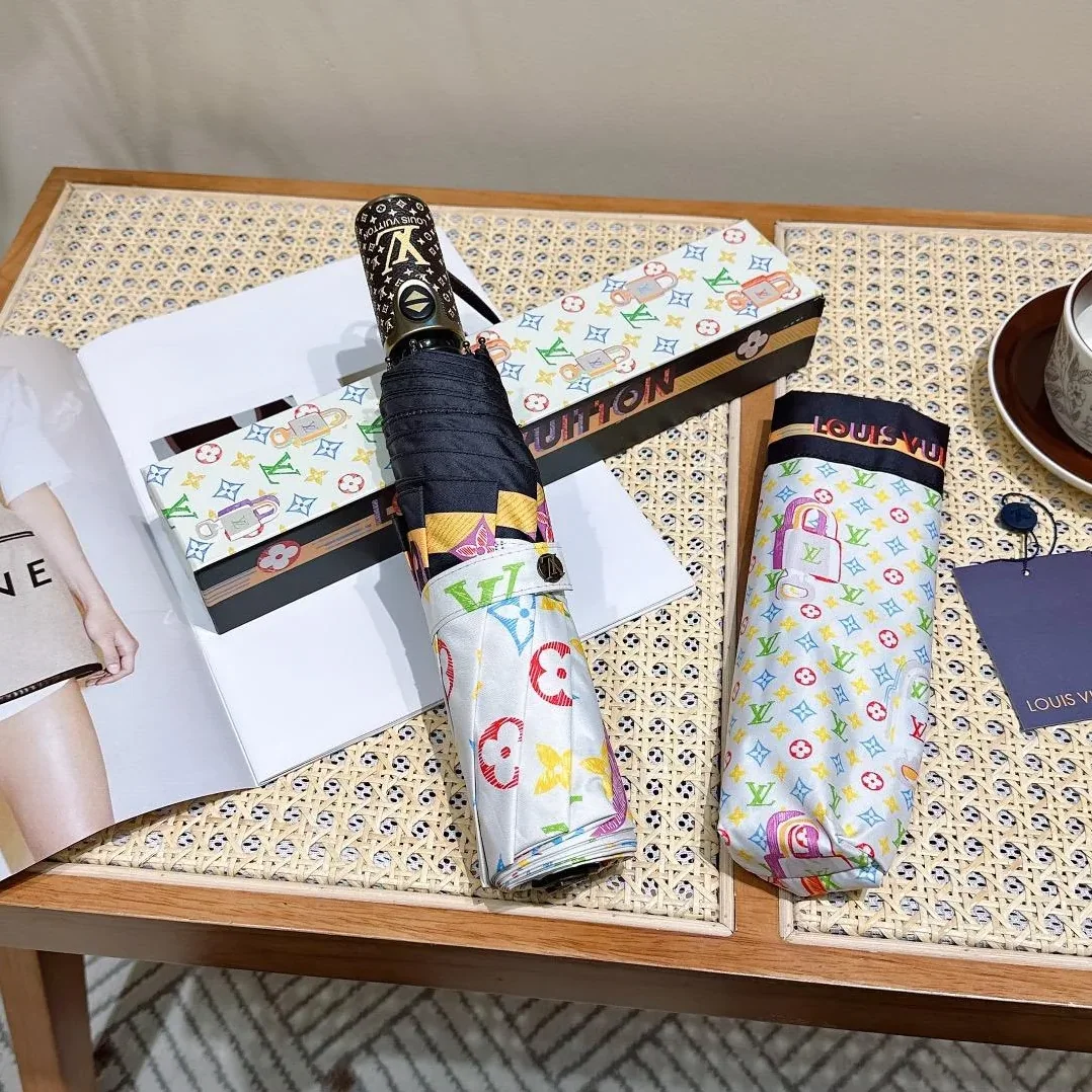 Louis Vuitton Monogram Printed Umbrella White