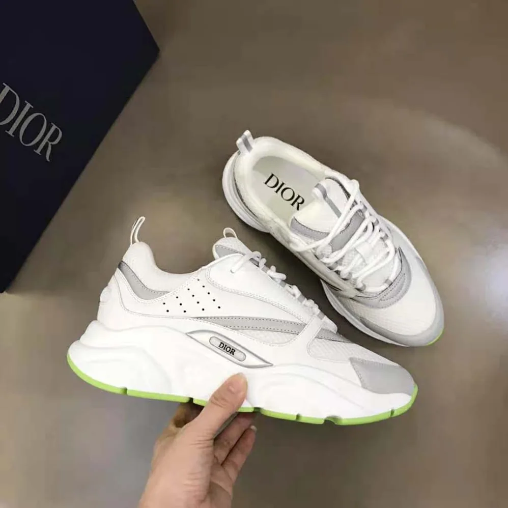 Dior B22 Sneaker White Technical Mesh and Smooth Calfskin for Men