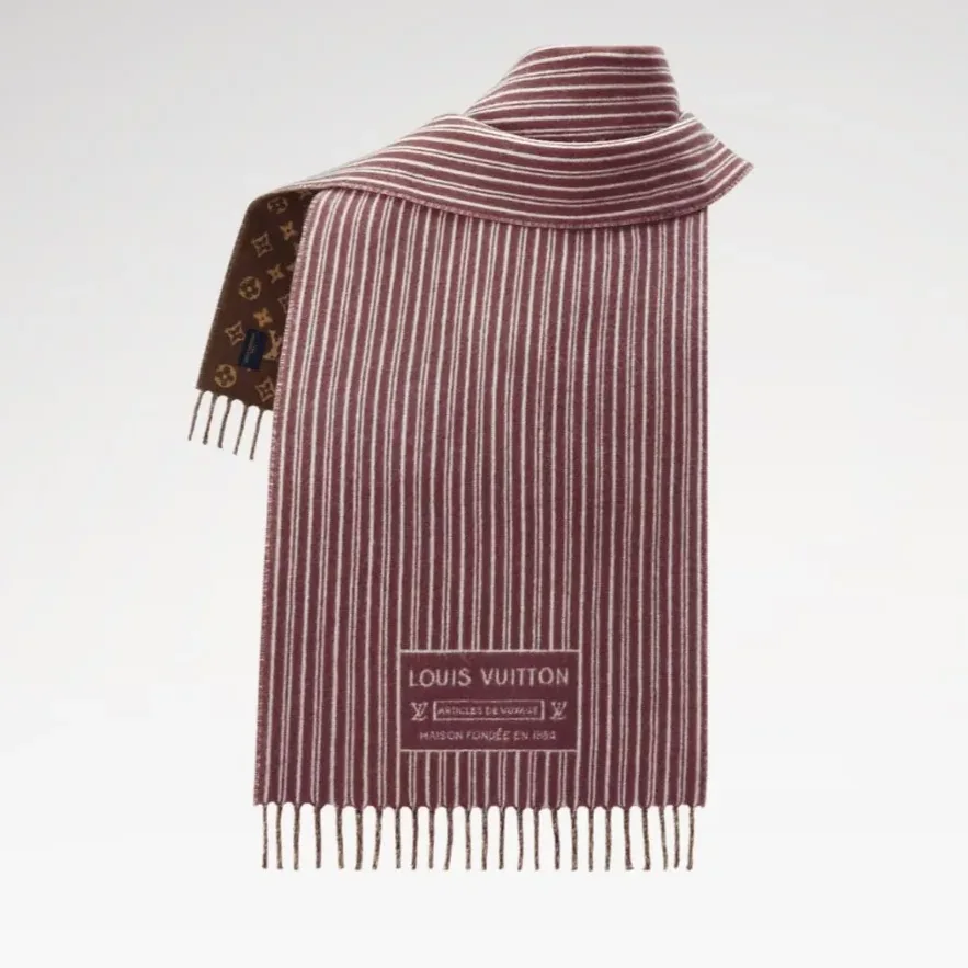 Louis Vuitton My Neverfull Scarf Brown in Burgundy /