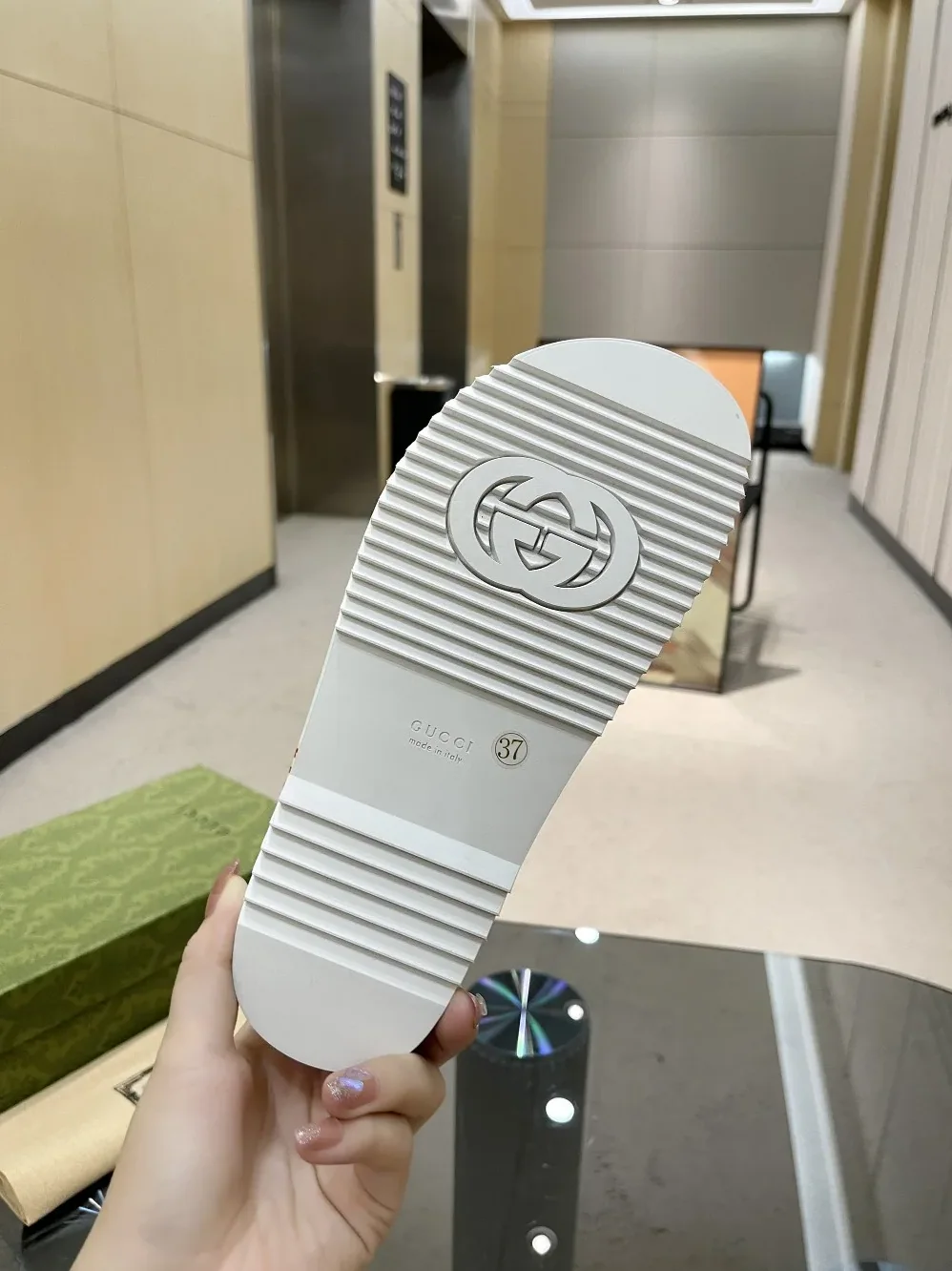 Gucci GG ‘Soave' Platform Sandal White for Women