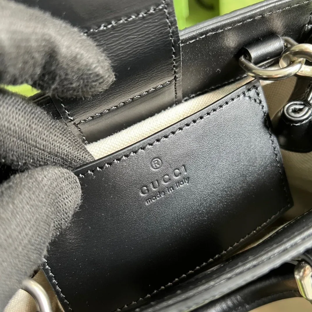 Gucci GG Embossed Mini Tote Bag Black GG Embossed /