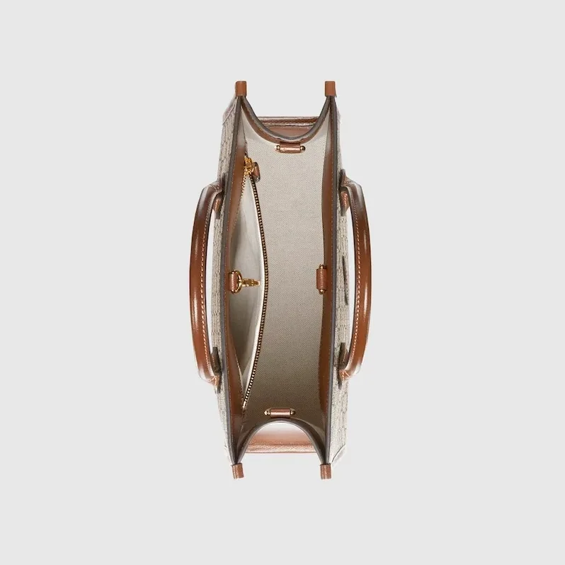 Gucci Tote Bag With Interlocking G Brown 92THG 8563 / Gucci Tote Bag With Interlocking G Brown 92THG 8563 /