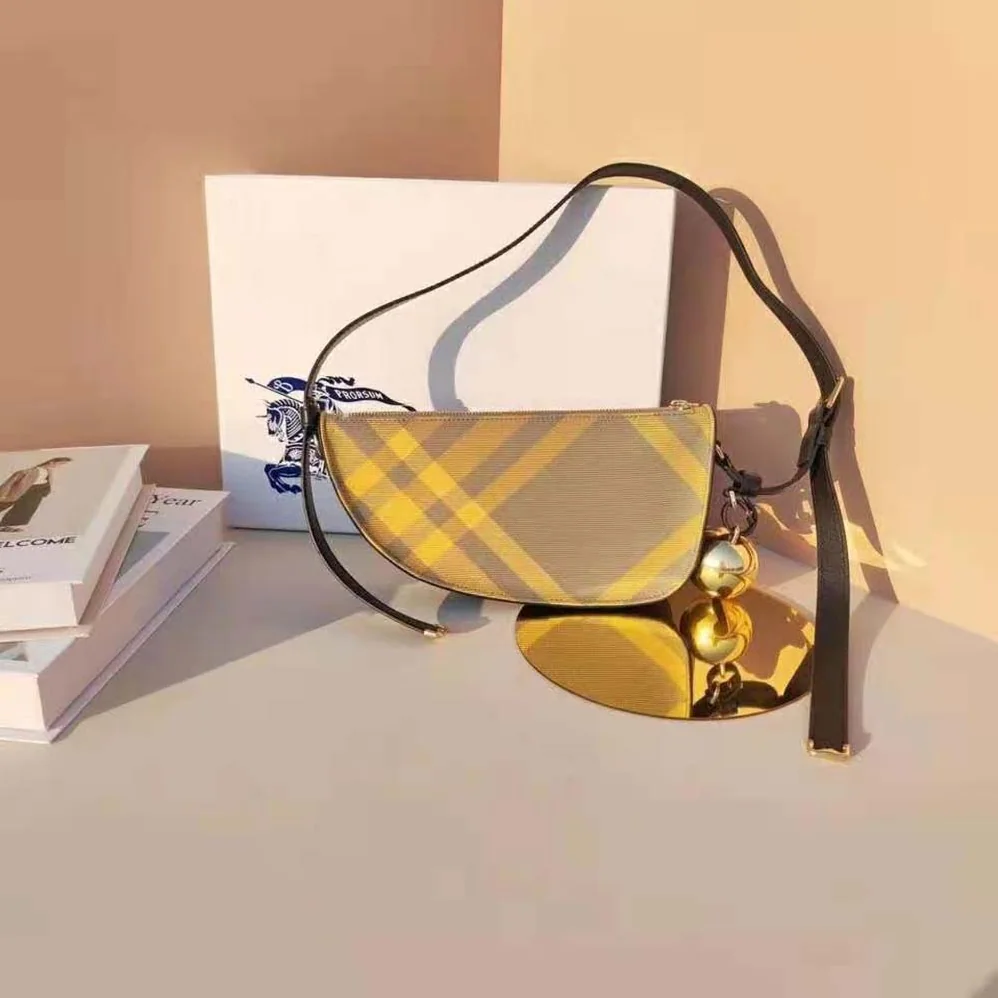 Burberry Mini Shield Sling Bag for Women in Yellow Burberry Mini Shield Sling Bag for Women in Yellow