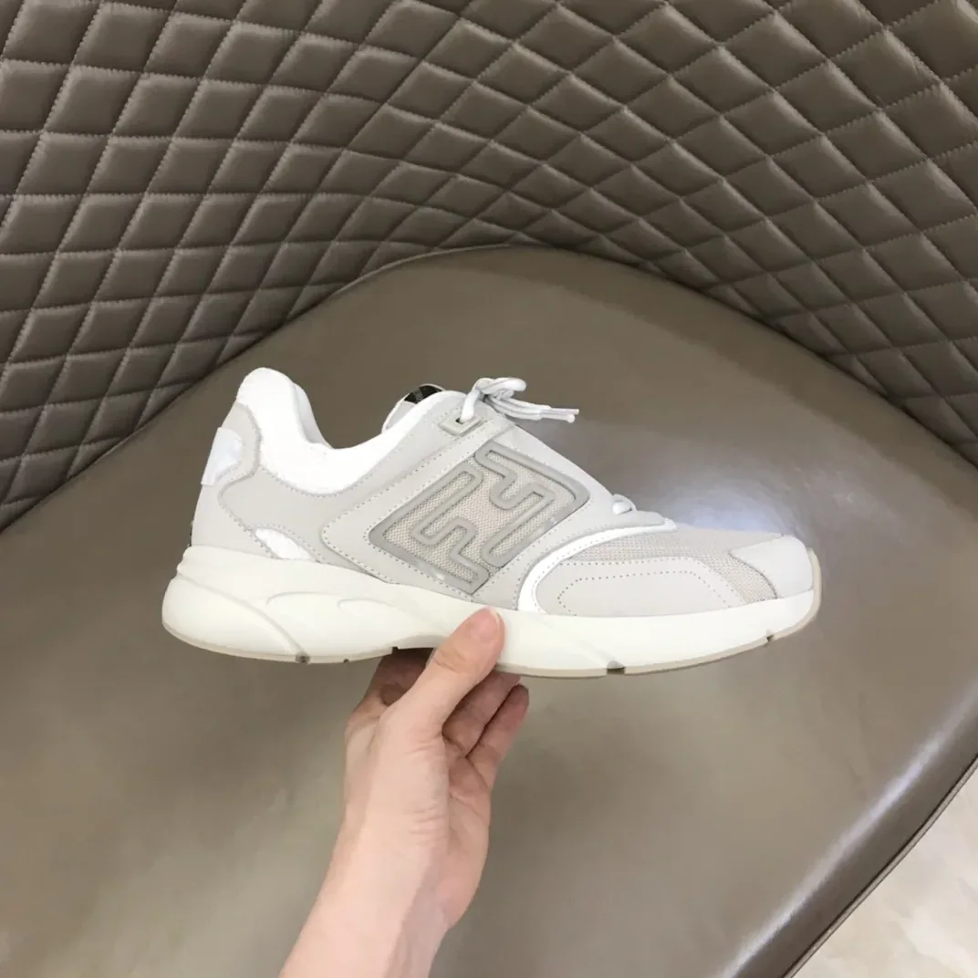FD Fendi Faster Trainers Sneakers White 7E1555AKX6F1ICF FD Fendi Faster Trainers Sneakers White 7E1555AKX6F1ICF