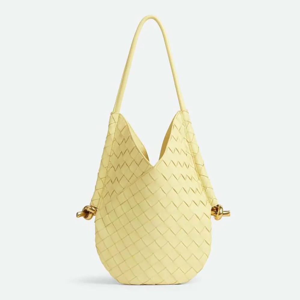 Bottega Veneta Small Solstice Shoulder Bag for Women in Yellow