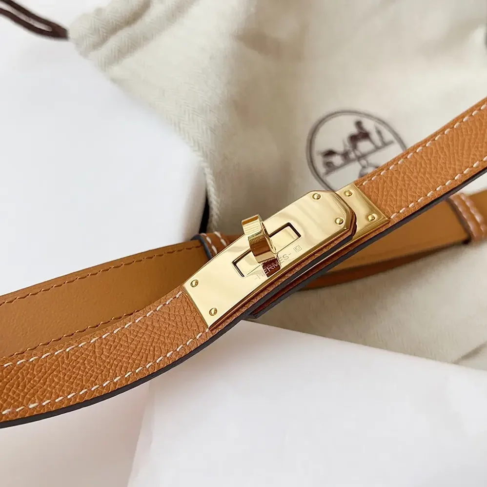 Hermes Kelly 18 Belt for Women in Brown