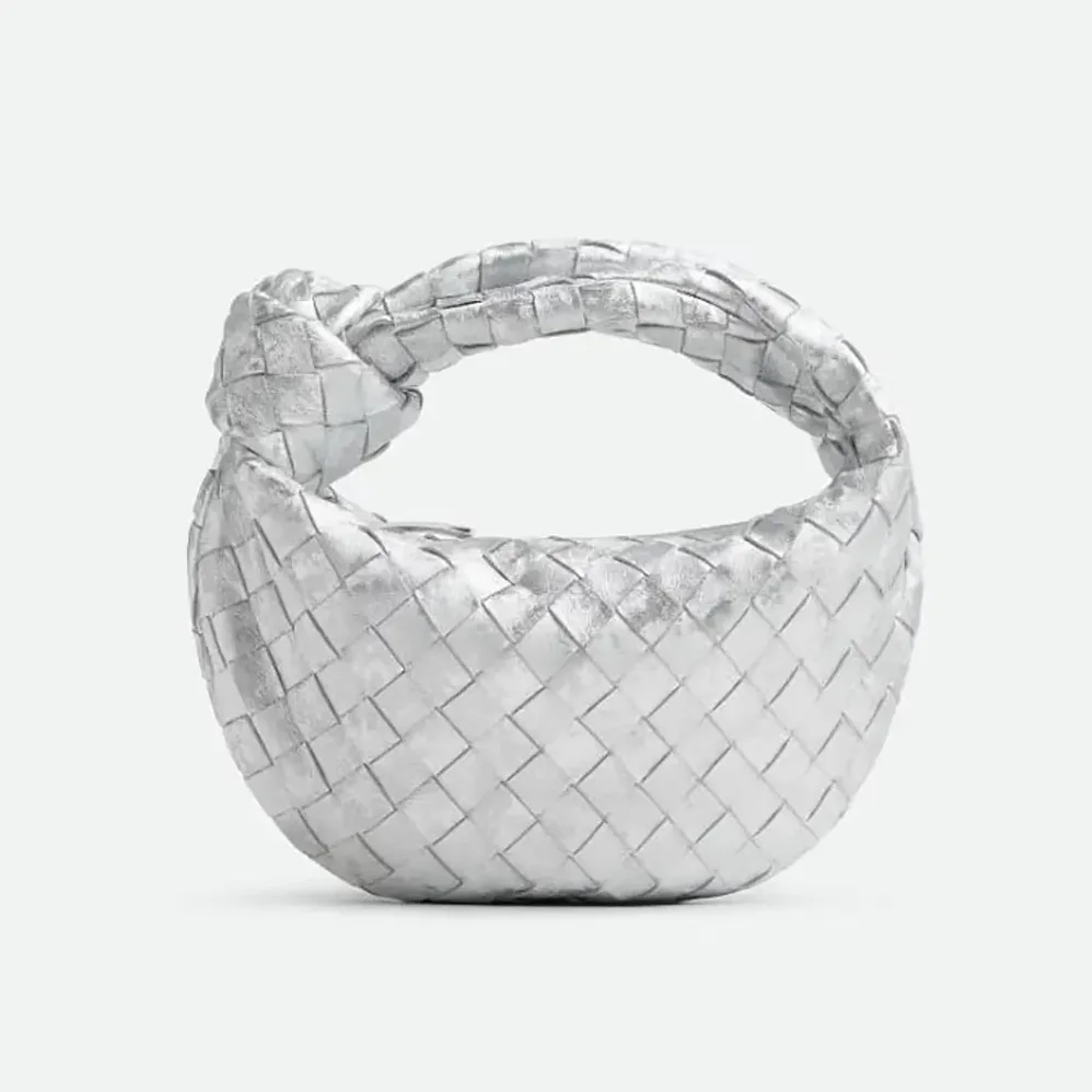 Bottega Veneta Mini Jodie for Women in Silver Bottega Veneta Mini Jodie for Women in Silver