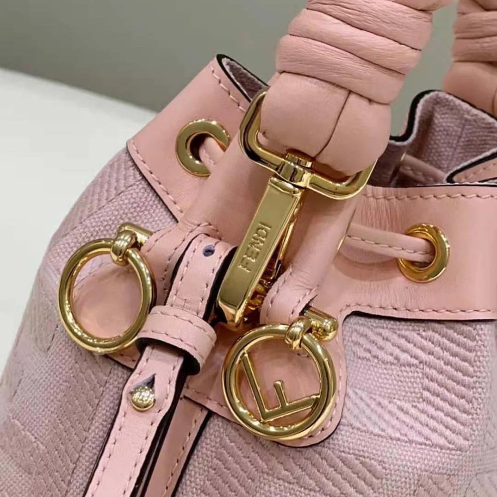 Fendi Mon Tresor Pink FF Canvas Mini for Women in Bag