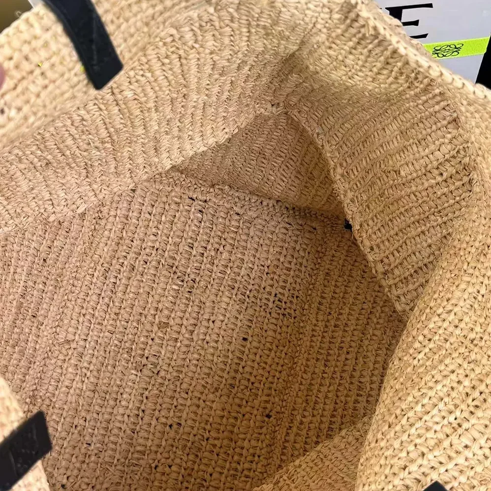 Loewe XL Puzzle Fold Tote in Raffia for Women Loewe XL Puzzle Fold Tote in Raffia for Women
