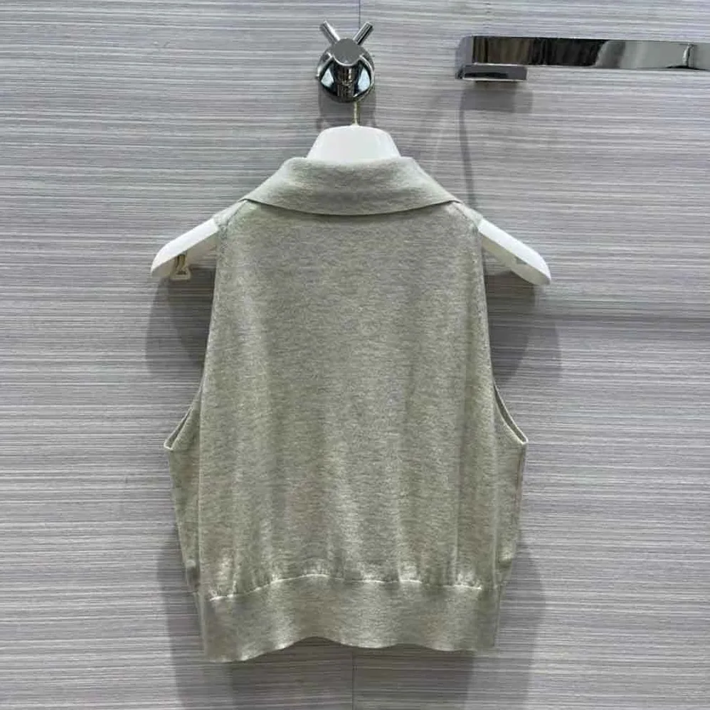 Prada Ribbed Knit Lurex Crop Top for Women in Silver Prada Ribbed Knit Lurex Crop Top for Women in Silver