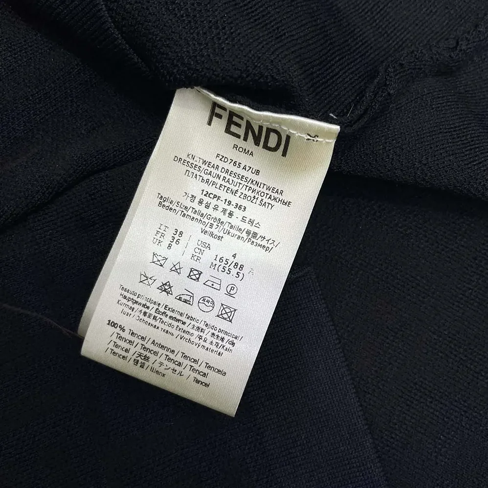 Fendi Black FF Viscose Sweater for Women