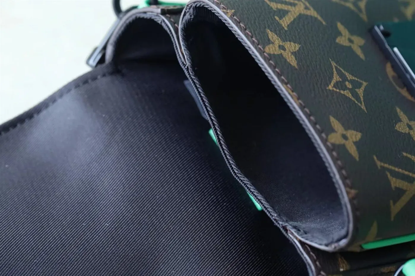 Louis Vuitton S-Lock Vertical Wearable Wallet Monogram Macassar Green Louis Vuitton S-Lock Vertical Wearable Wallet Monogram Macassar Green