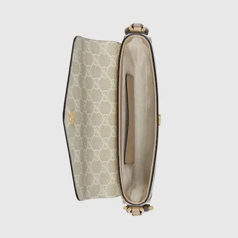 Gucci Ophidia Pochette Shoulder Bag in Beige/ Oatmeal Gold Hardware Gucci Ophidia Pochette Shoulder Bag in Beige/ Oatmeal Gold Hardware