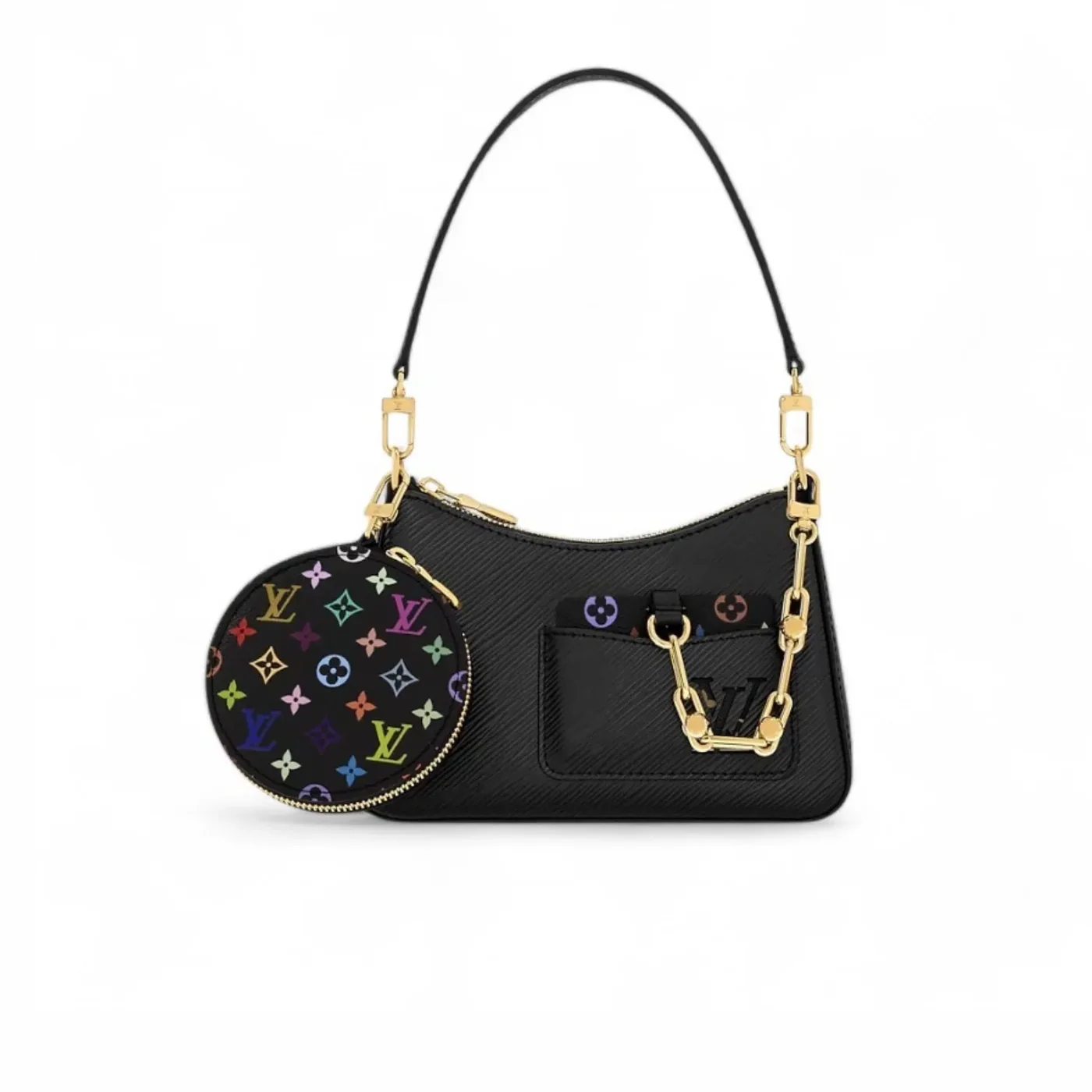 Louis Vuitton LV x TM Marellini Handbag Multicolore Noir / Louis Vuitton LV x TM Marellini Handbag Multicolore Noir /