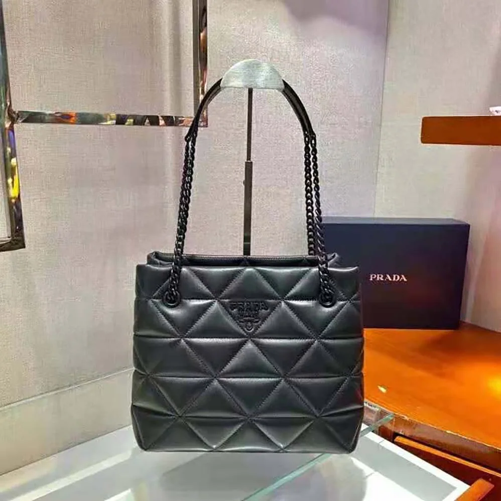 Prada Nappa Leather Prada Spectrum Tote for Women in Black