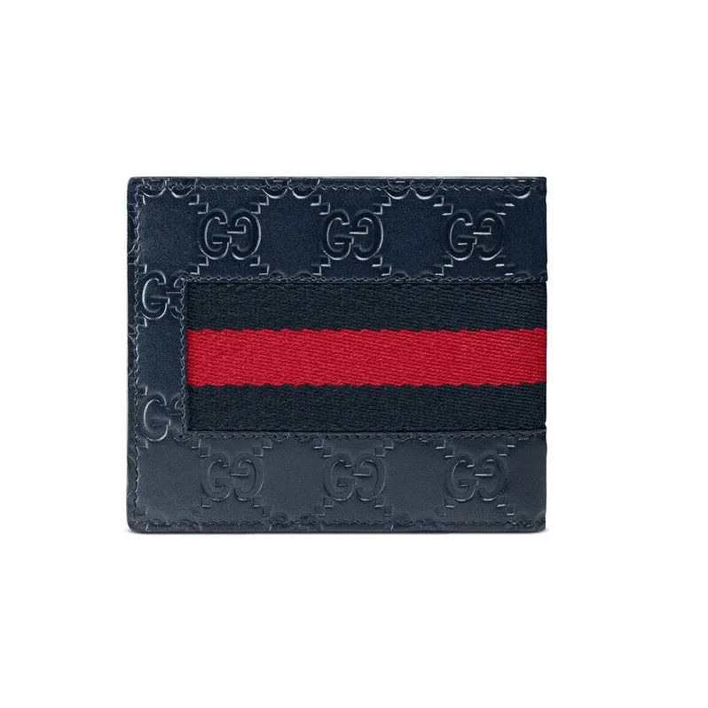 Signature Web wallet Navy Blue