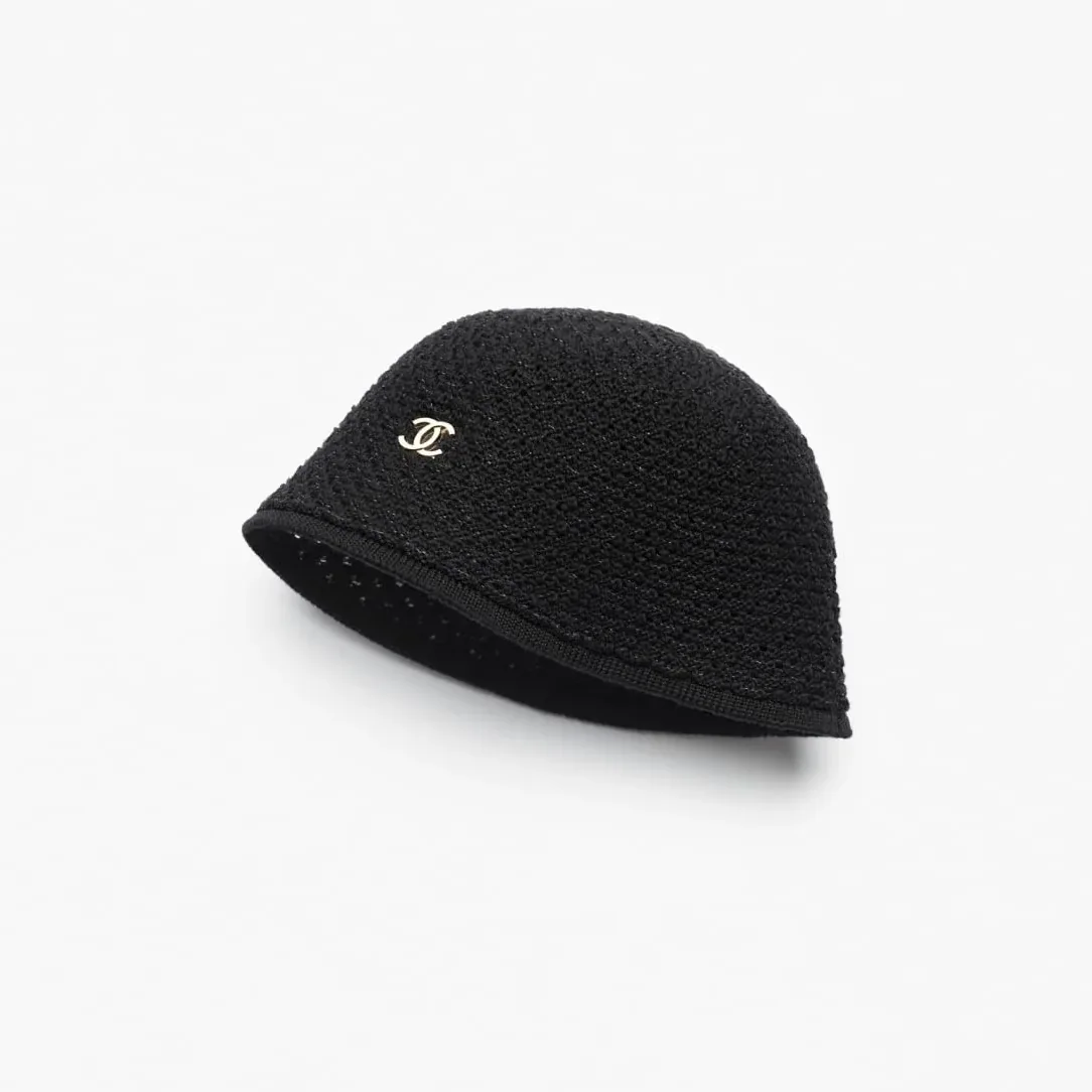 Chanel Cloche Hat Dark Black