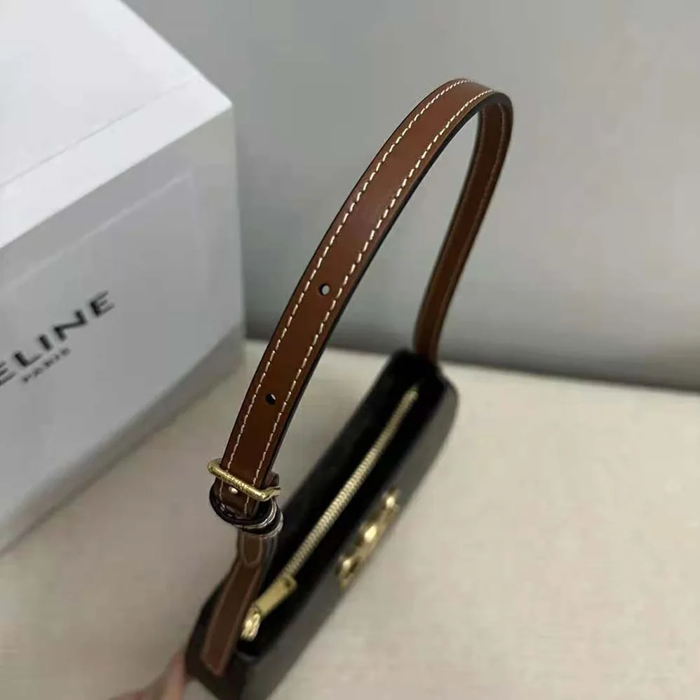 Celine Medium Tilly Bag in Triomphe Canvas and Calfskin for Women Celine Medium Tilly Bag in Triomphe Canvas and Calfskin for Women