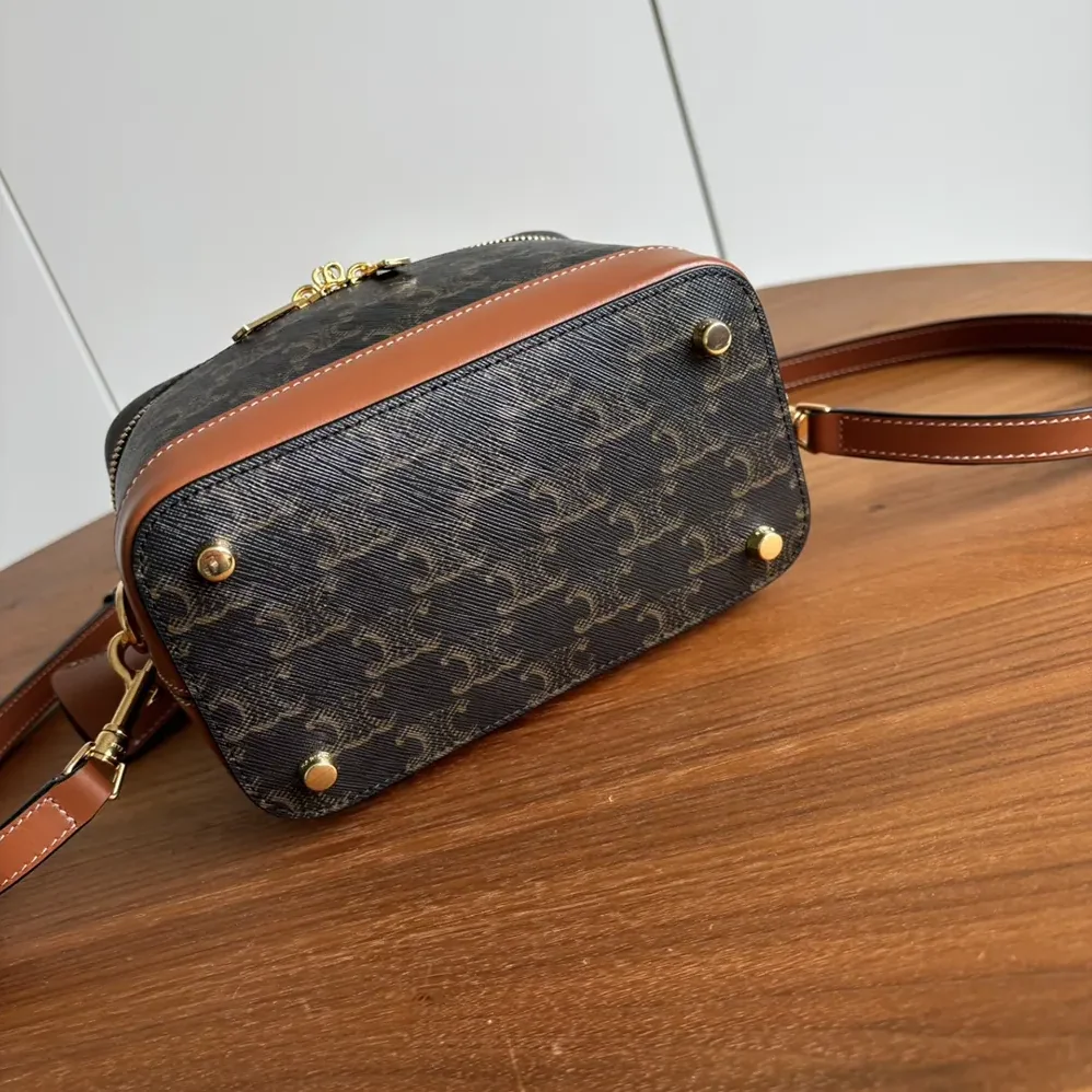 Celine Vanity in Triomphe Canvas and Calfskin for Women Celine Vanity in Triomphe Canvas and Calfskin for Women