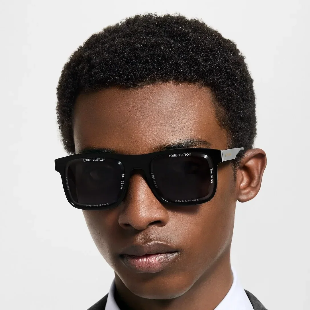 Louis Vuitton LV Super Vision Daily Large Square Sunglasses Black